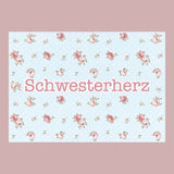 Postkarte.  Schwesterherz