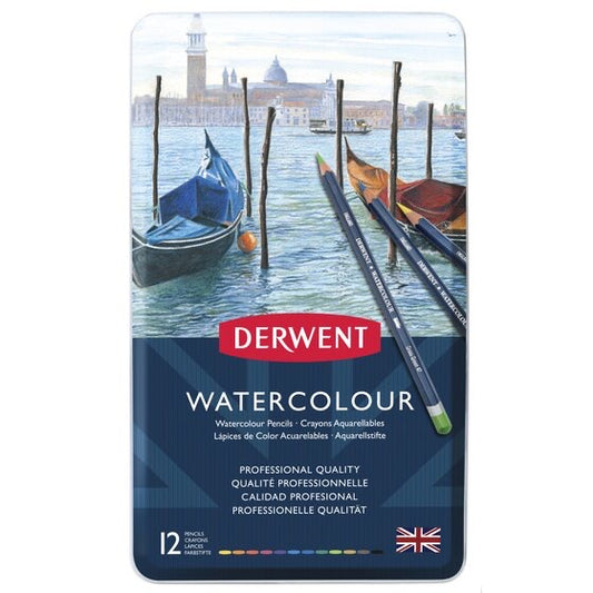 Derwent Watercolour Aquarell Farbstifte Set 12 Stück