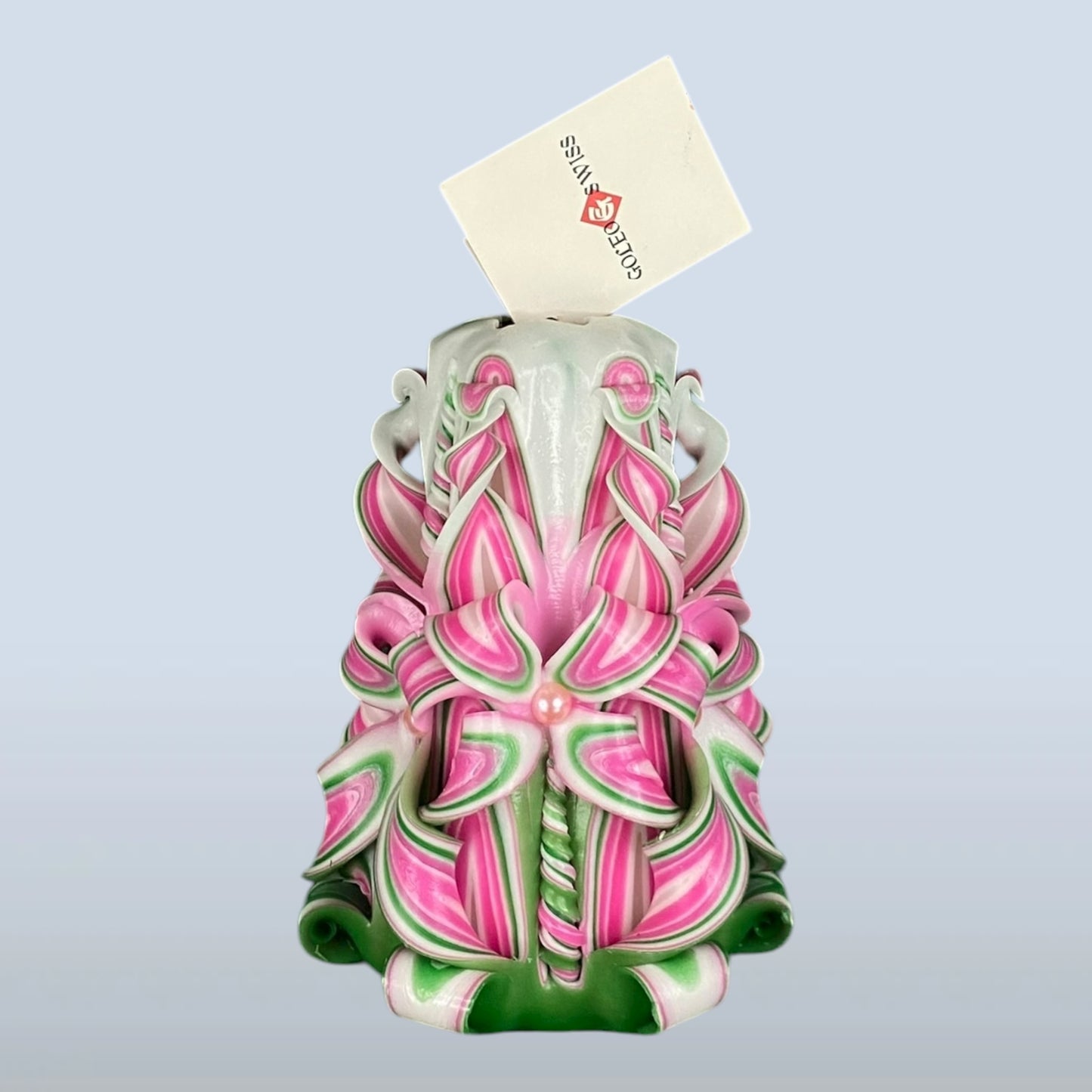 Geschnitzte Kerze Klein - Spring Blossom