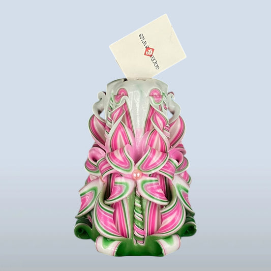 Geschnitzte Kerze Klein - Spring Blossom