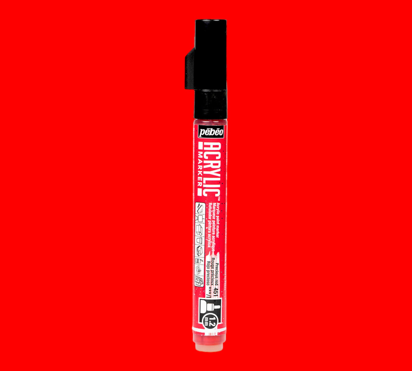 Pébéo  Acrylic Marker PTE 1.2mm Rouge Prec 451