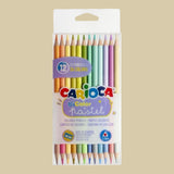 Carioca Farbstifte BiColor – 12 Stück, zweifarbig