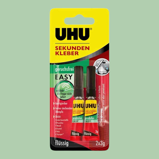 UHU Sekundenkleber Easy geruchsfrei 2 x 3 g