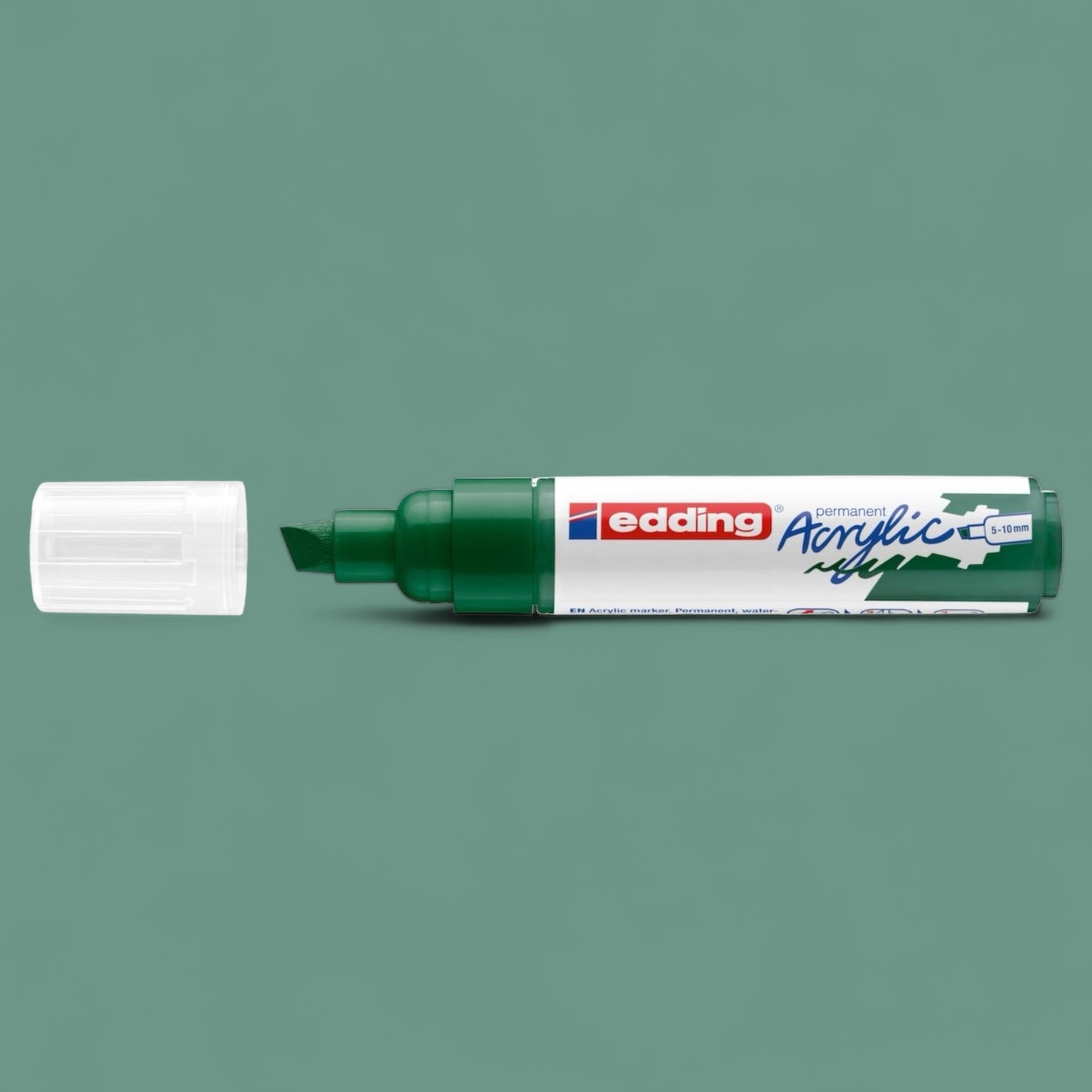 Edding 5000 acrylic marker moss green 904, wedge tip 5-10 mm