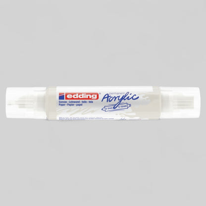 Edding 5400 Acryl 3D Double Liner traffic white, tube tip 2-3 mm + 5-10 mm