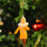 Weihnachtspuppe Mädchen mit Jabot