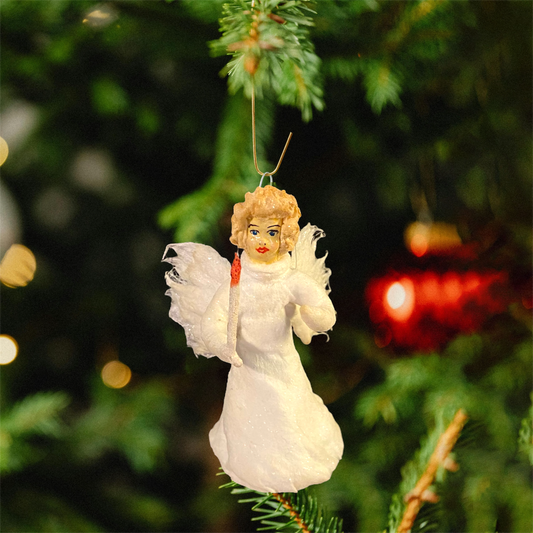 Weihnachtspuppe Engel mit Kerze