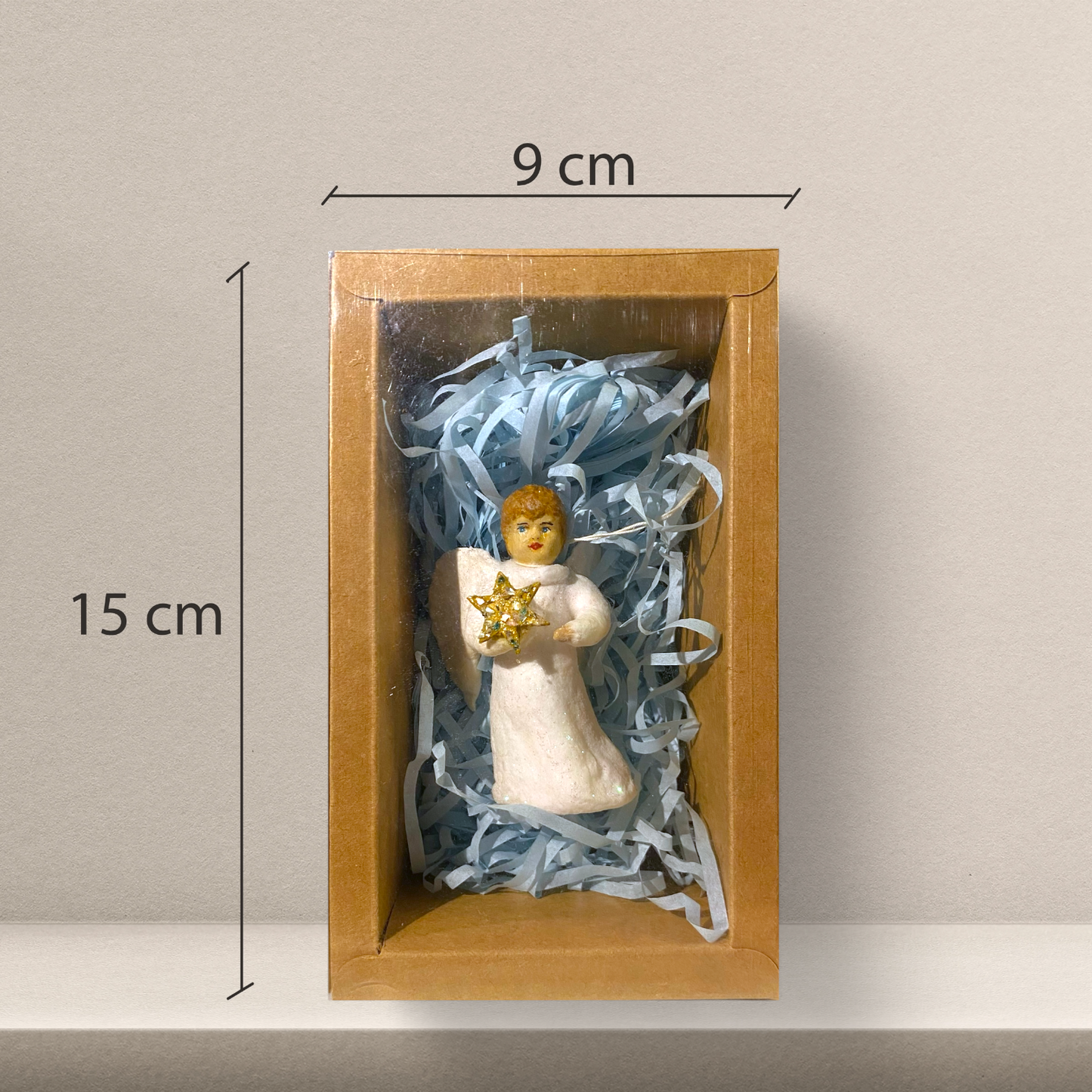 Weihnachtspuppe Engel mit Stern