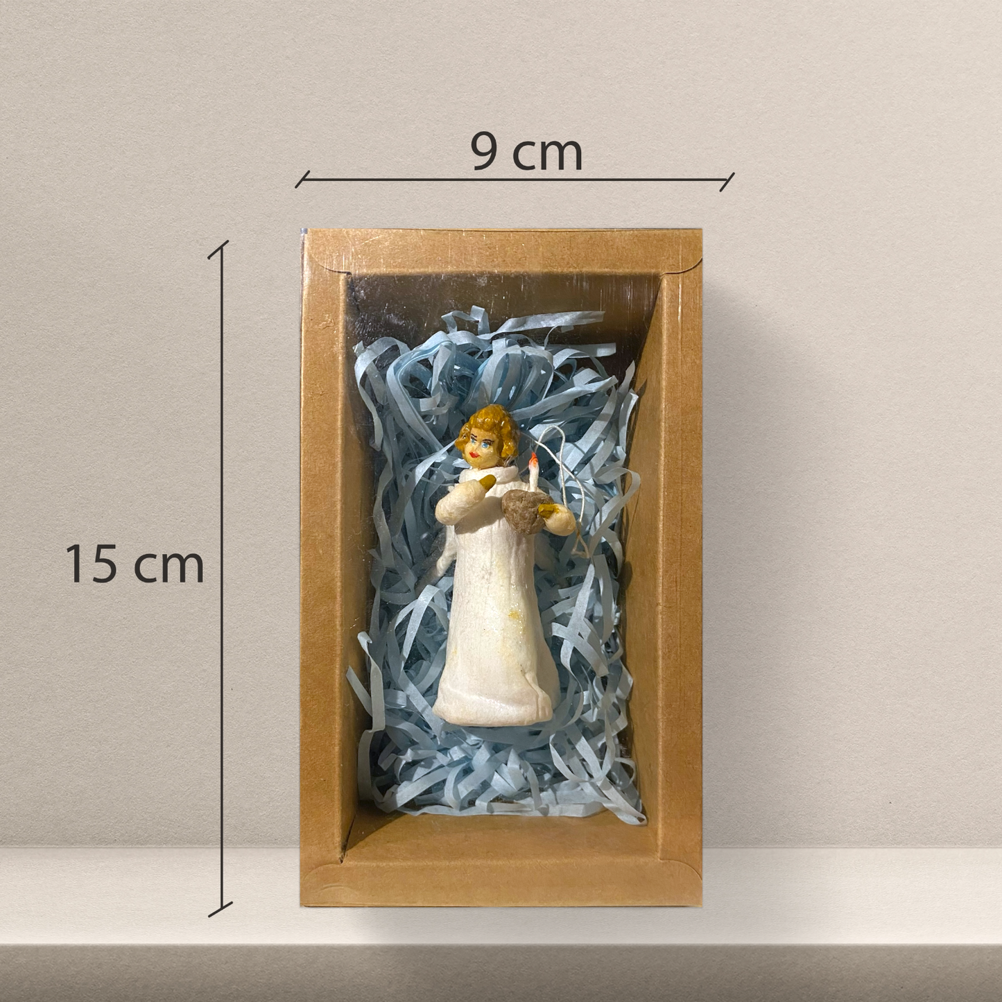 Weihnachtspuppe Engel mit Kerze