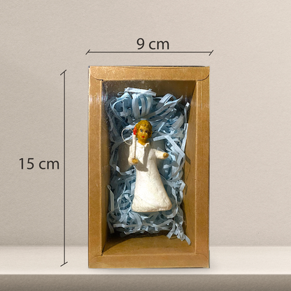 Weihnachtspuppe Engel mit Kerze