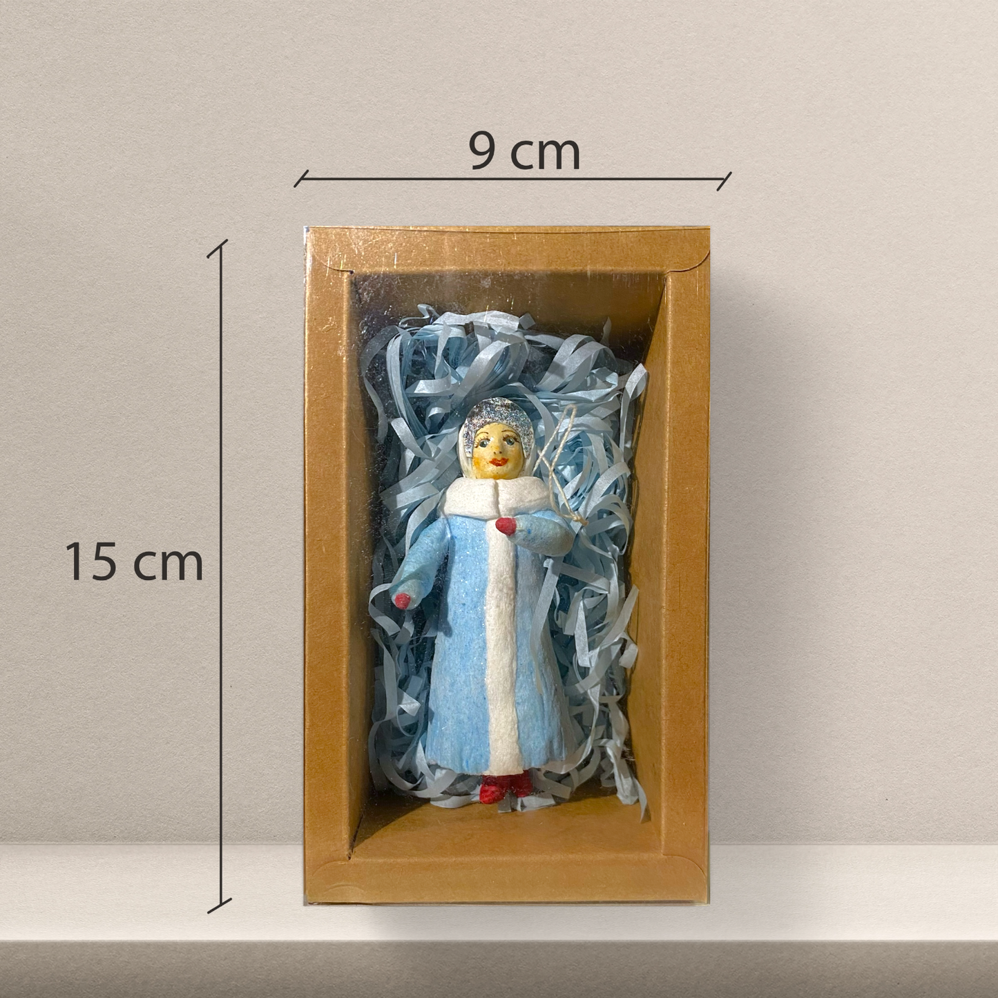 Weihnachtspuppe Schneemädchen