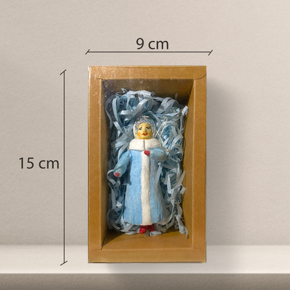 Weihnachtspuppe Schneemädchen