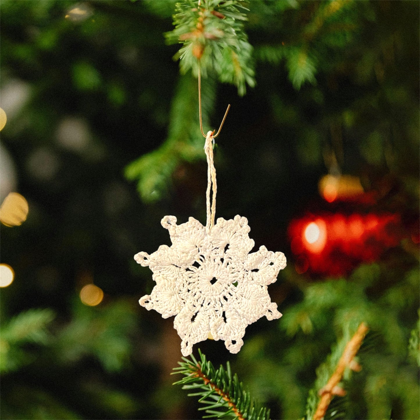Weihnachtssmuck Handgehäkelter Schneeflocke (klein)