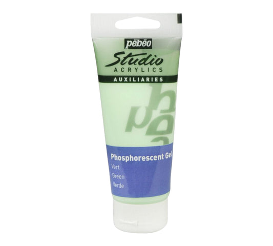 Pébéo Studio Auxiliaries Phosphorescent Gel Grün