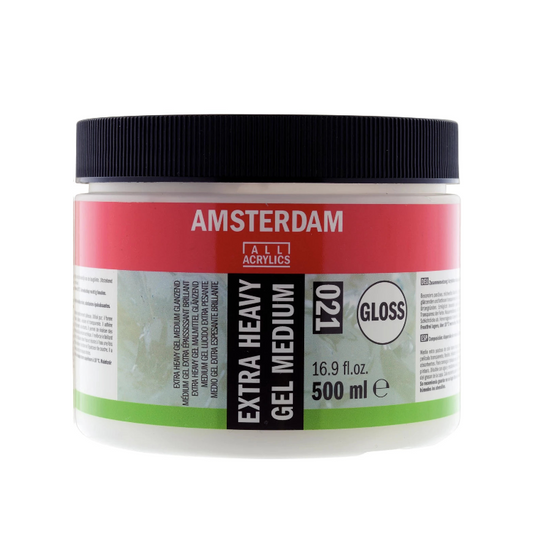 Amsterdam Extra Heavy Gel Painting Medium Glossy Jar 021 Bottle 500 Ml