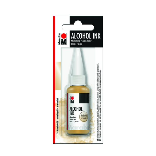 Marabu Alcohol Ink – Metallic Gold (704), 20 ml