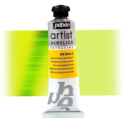 Pébéo Artist Acrylics Permanent Primary Yellow 356 Series 3