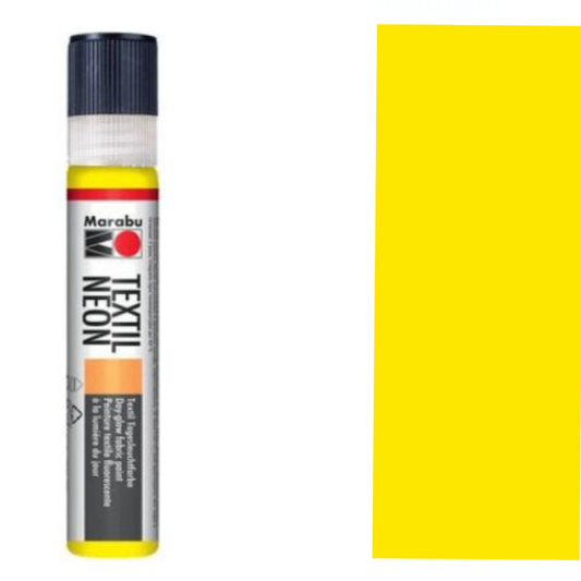 Marabu Textil Liner Neon Yellow 321, 25 ml