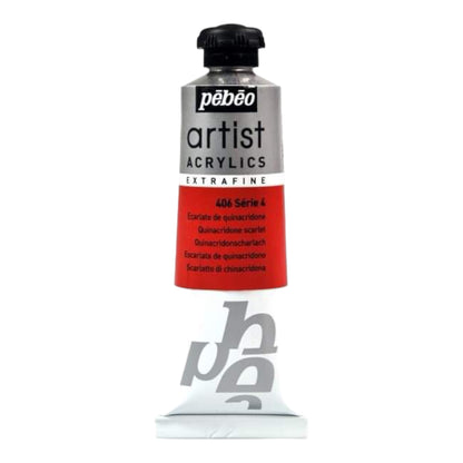 Pébéo Artist Acrylics Quinacridone Scarlet 406 Series 4