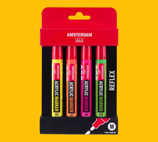 Amsterdam Acrylmarker Reflexset | 4 Farben