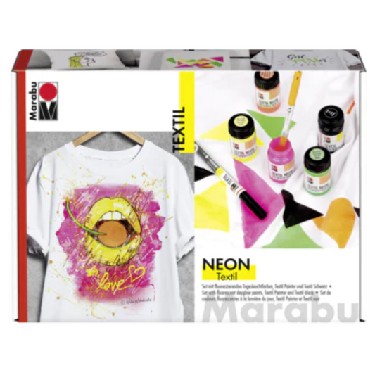 Marabu Textile Colors Starter Set Neon