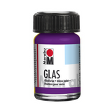 Marabu Transparent Glas- und Porzellanfarbe, Amethyst 081 , 15 ml