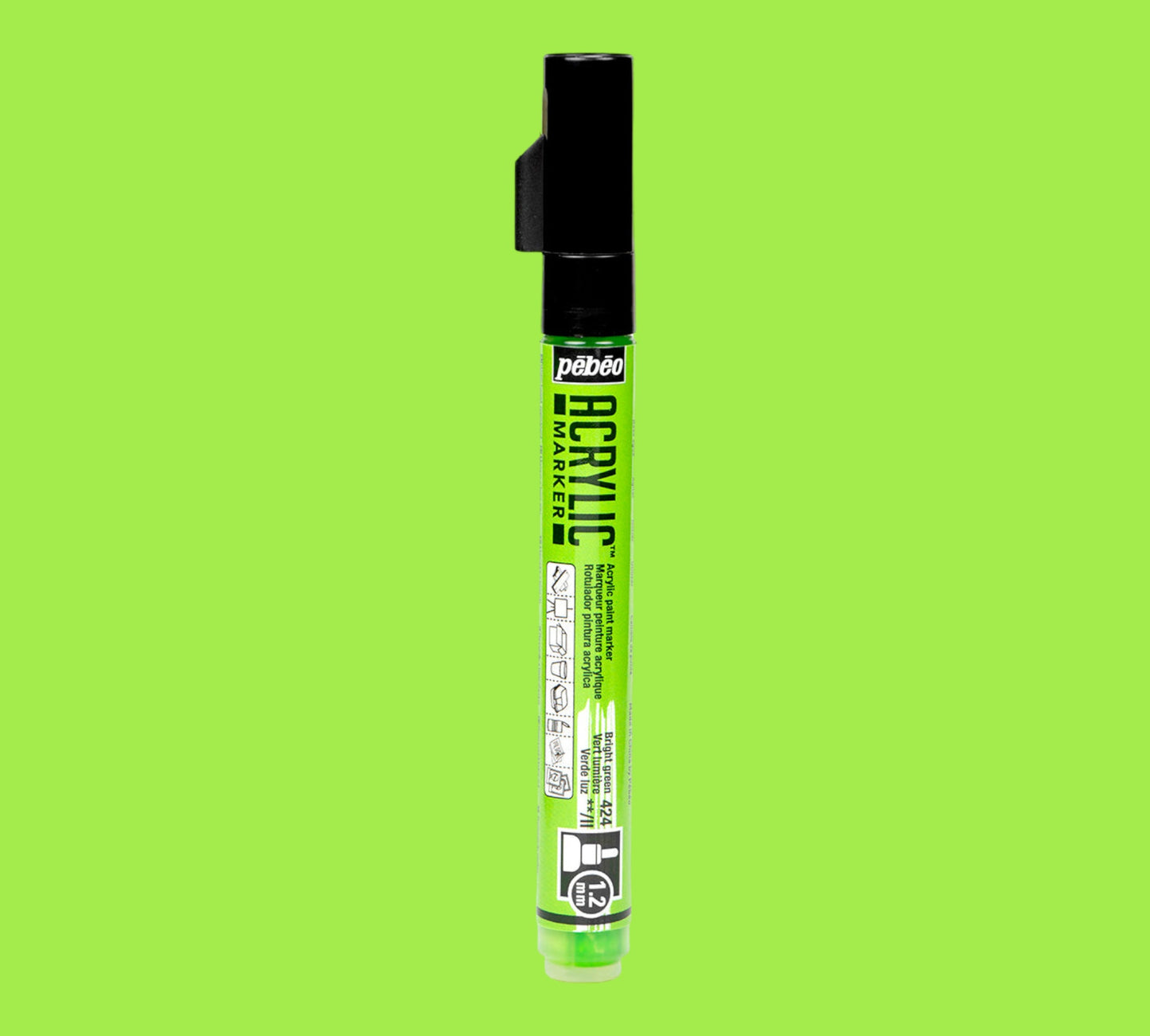 Pébéo  Acrylic Marker PTE 1.2mm Vert Lum 424