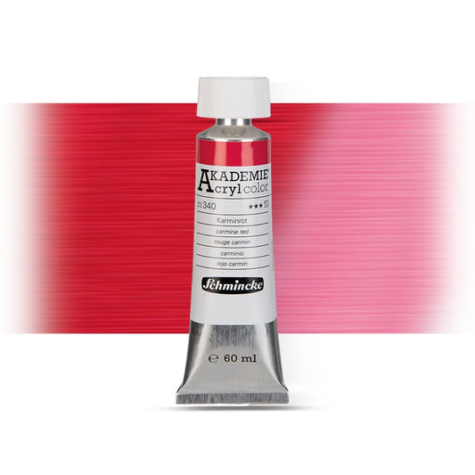 Schmincke Academy Acrylic Color Carmine Red N 340