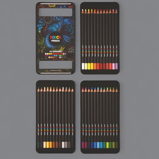 Uni Posca colored pencils set of 36