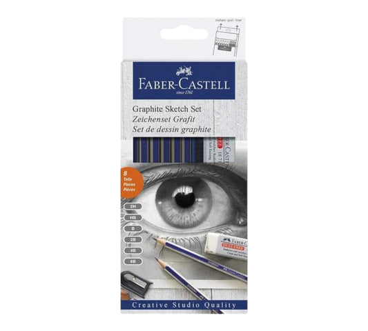 Faber Castell Graphite Sketch Set 8 pieces