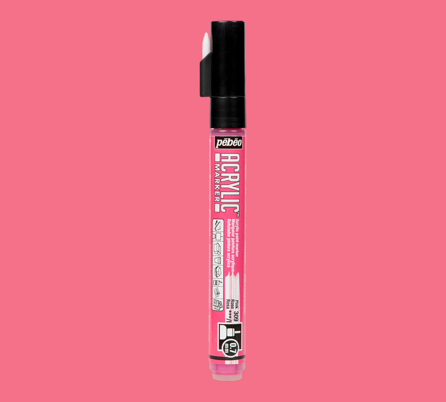 Pébéo  Acrylic Marker PTE 0.7mm Rosa 309