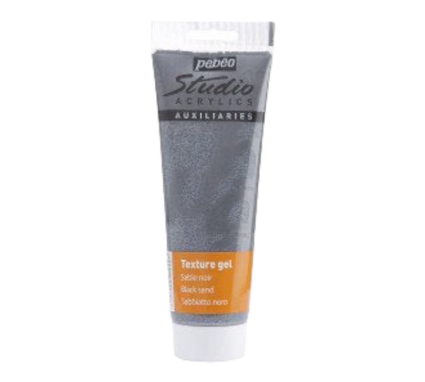 Pébéo Studio Auxiliaries Texture Gel  Schwarz Sand Texture Gel