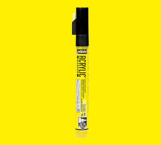 Pébéo  Acrylic Marker PTE 1.2mm Jaune Fluo 441