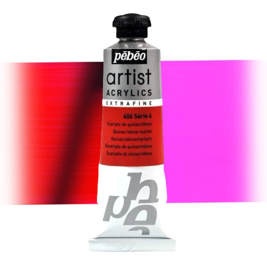 Pébéo Artist Acrylics Quinacridone Scarlet N 406 Series 4