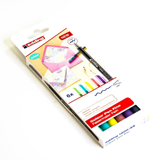 Edding Fasermaler Fein 1200 Colour Pen  6er Set